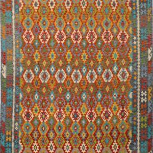 9’11” x 13’5″ Flat Weave Kilim Rug