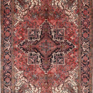 6’9″ x 9’4″ Heriz Authentic Persian Rug
