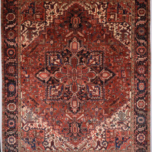 8’6″ x 11′ Heriz Authentic Persian Rug