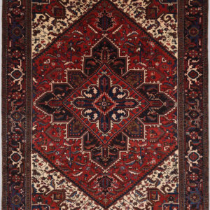 7′ x 9’4″ Heriz Authentic Persian Rug