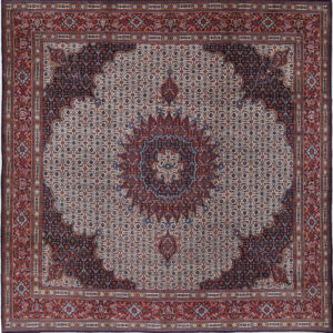 Moud Mashad 9’8″ x 9’11” Authentic Persian Rug
