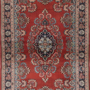 4’6″‘ x 7’3″ Qum Authentic Persian Rug