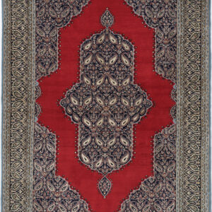 4’7″ x 7′ Qum Authentic Persian Rug Silk and wool