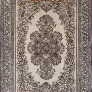 4’5″ x 6’10” Qum Authentic Persian Rug