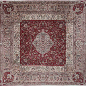12’8″ x 12’10” Tabriz  Authentic Persian Rug