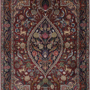 3’4″ x 5’Tabriz  Authentic Persian Rug