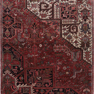 Heriz  4’3″ x 5’4″ Authentic Persian Rug