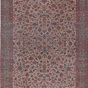 Antique Kashan  13’9″ x 21’6″  Authentic Persian Rug